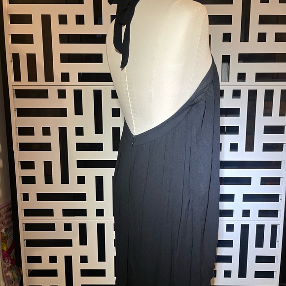 Revolve Chic Black Dress by Superdown EUC MEDIUM halter swing M mini - Picture 9 of 16
